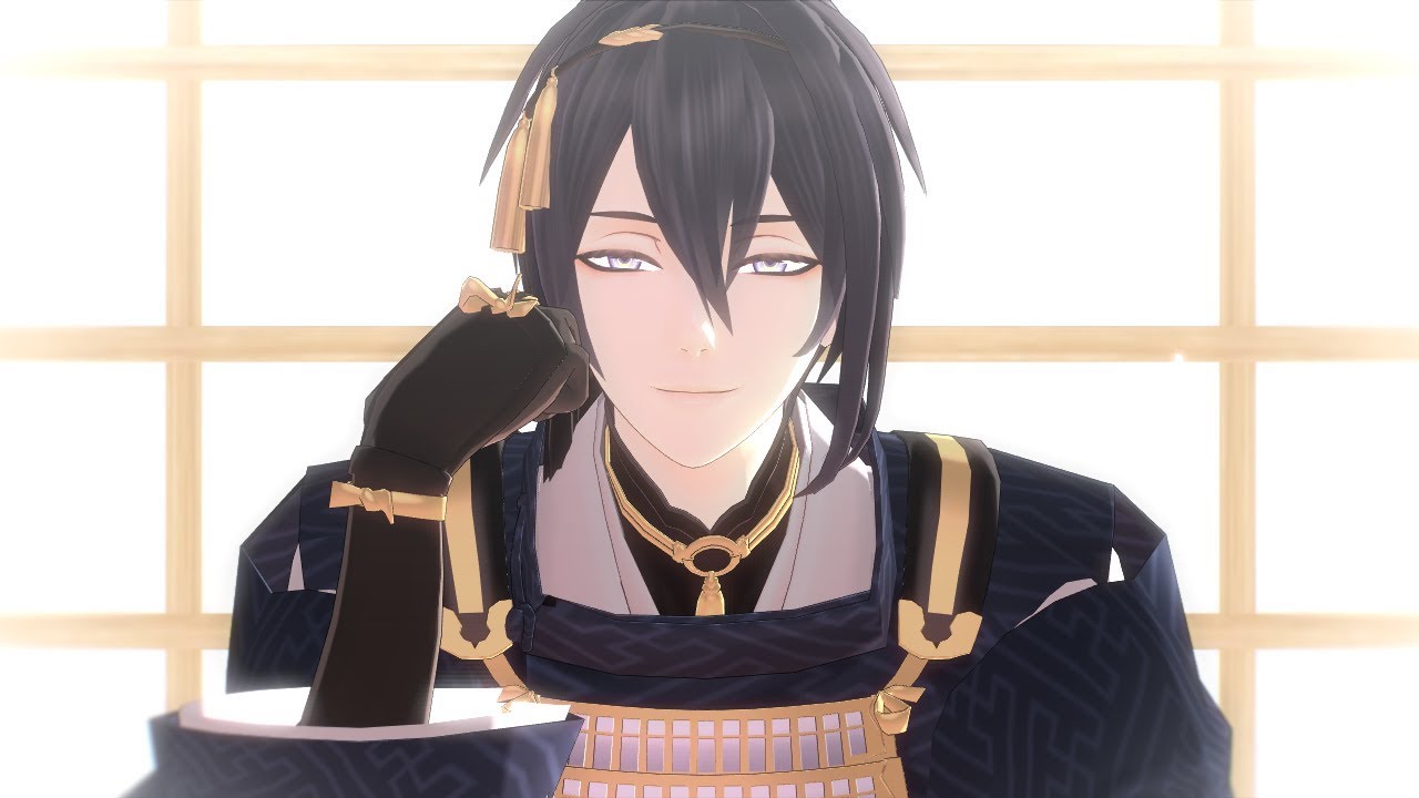 Mmd刀剣乱舞 かまって光線 三日月宗近 Youtube