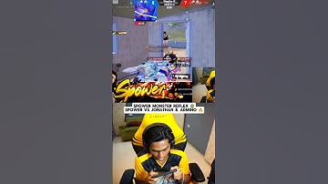 SPOWER MONSTER REFLEX 😰 SPOWER VS JONATHAN & ADMINO 🔥 @SPowerGaming #bgmi #bgmishorts #shorts