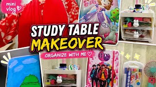 STUDY TABLE MAKEOVER | MINIVLOG |STUDY VLOGS| ABRISH STUDY VLOGS 📚