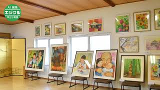 上山の四方さん、初の個展 70歳から始めた水彩画を披露 - YouTube