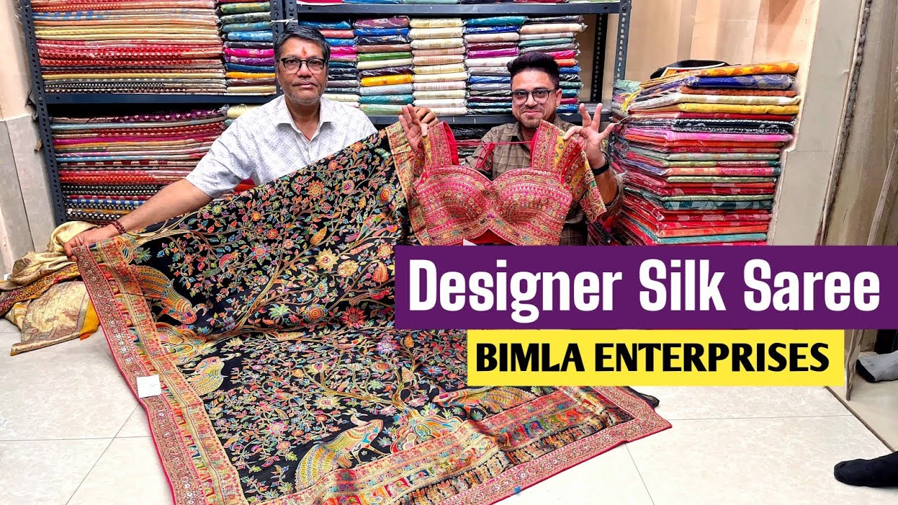 Fancy Designer Silk & Party Wear Saree Wholesaler in Burra Bazar , Kolkata 🔥🔥 Barabazar Saree Market