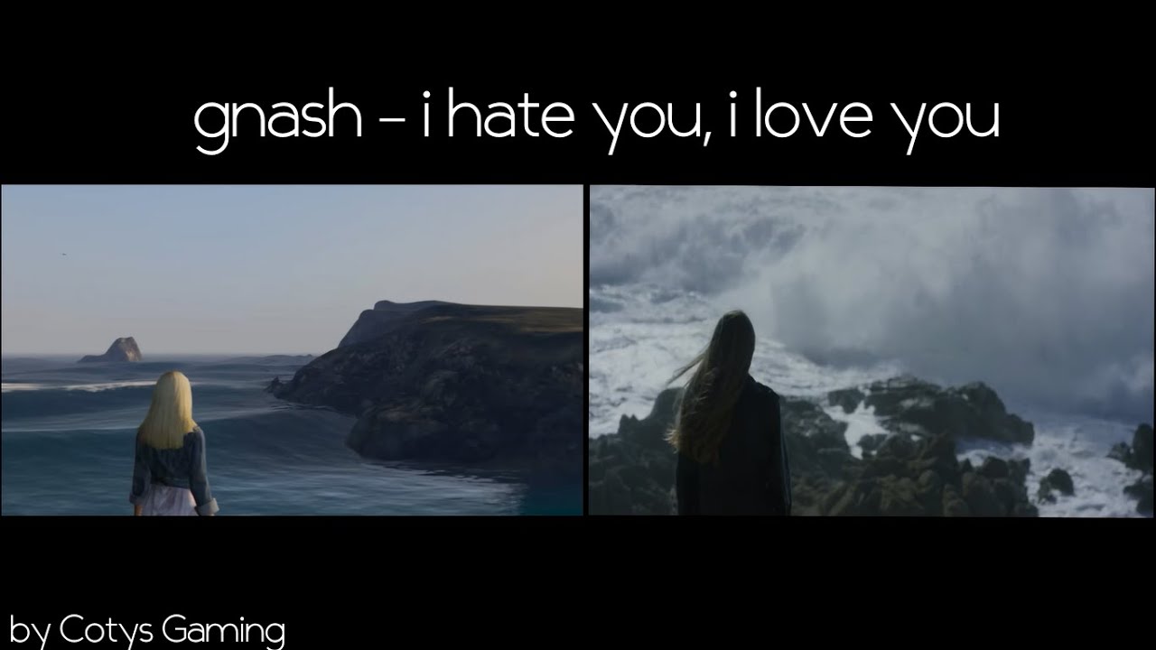 Gnash I Hate You I Love You GTA 5 MUSIC VIDEO SIDE BY SIDE