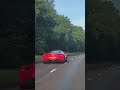 ON THE ROAD A RED FERRARI 488