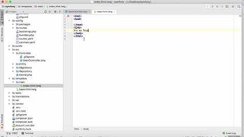 Передача переменных в Twig шаблон