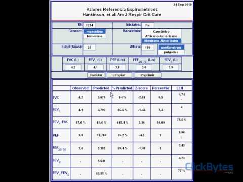 Calculo Espirométrico Online