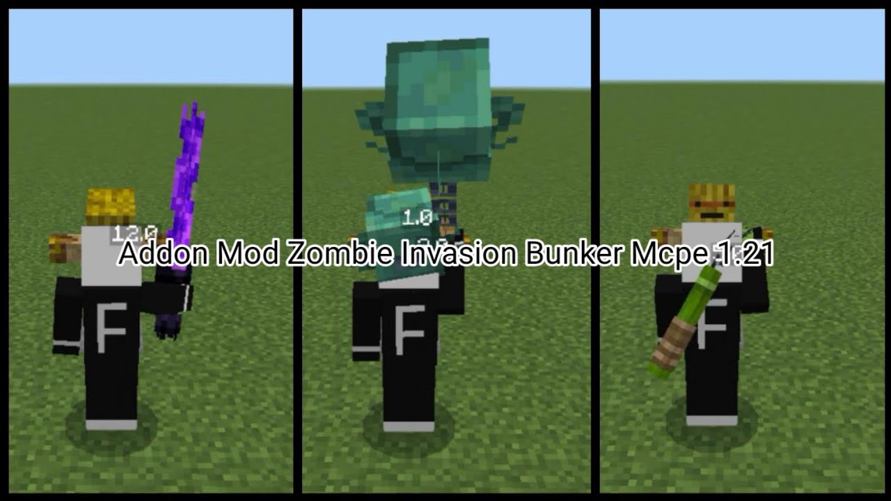 Minecraft Addon Mod Zombie Invasion Bunker Mcpe 1.21