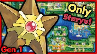 Can I Beat Pokemon Red with ONLY Staryu? 🔴 Pokemon Challenges ► NO ITEMS IN BATTLE