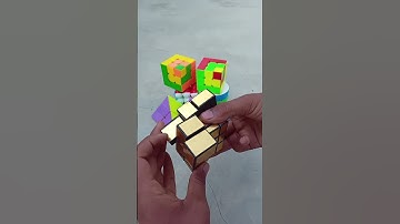 mirror cube fast solve asan trick 1 seconds me solve #shorts #youtubeshorts