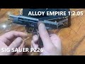 Alloy Empire SIG SAUER P226 X-Five 1:2.05 Scale Tiny Mini Gun Shell Eject #shorts