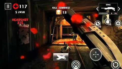 Dead trigger 2 spas & jackhammer gameplay iOS level 54 on hard.