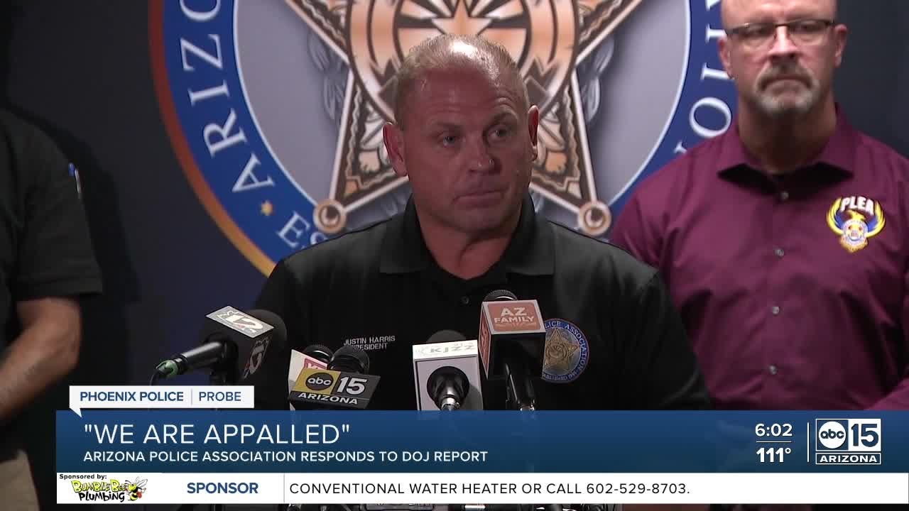 Arizona Police Association responds to DOJ report - YouTube
