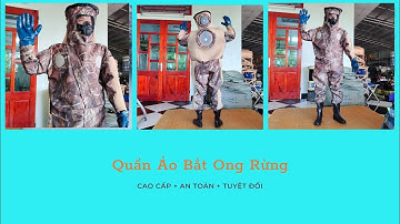 Quần Áo Bắt Ong Gấu Trúc Nâu Lưới Siêu Dầy An Toàn Thoáng Mát