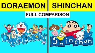 Doraemon vs Shinchan Full Comparison in Hindi | Doraemon facts | Shinchan  Facts - YouTube