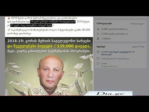 გორის მერიამ სატელეფონო ხარჯებისთვის ჯამში 80 000 ლარამდე დახარჯა 12.02.2020