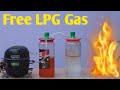 Amazing idea to use free LPG Gas from Petrol and Water with Fridge Compressor