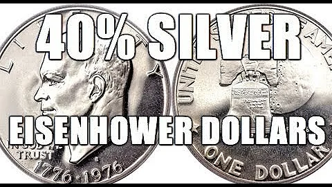 How To Tell Silver Ikes From Clad! Tricky, Blue, Brown, Ikes, Eisenhower Dollar Coins Tutorial