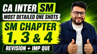SM Detailed One Shot | SM Chapter 1, 3, 4 | Revision + IMP Que | CA Inter SM | MVSIR
