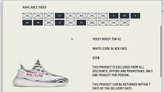 resell yeezy zebra