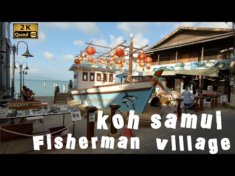 Koh samui afternoon walk at Fisherman village,03/02/2022,Thailand