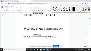 Distributing and Factoring Introduction