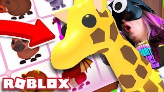 Getting EVERY SAFARI PET and RIDING THE GIRAFFE in VR! (Roblox Adopt Me!)