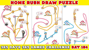 Home Rush: Draw Puzzle - Android Gameplay (Level 1- 26 ) DAY 184 Of 365 Days Challenge