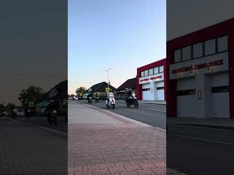 Night ride on a motorcycle Hradec Králové XIV - Průjezd Libisany