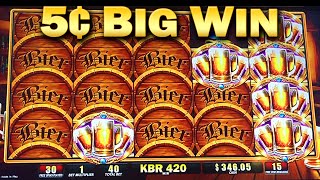 Bier Haus 200 5¢ Slot Machine Bonus 45 Free Games Big WIn Nickels Slots screenshot 5