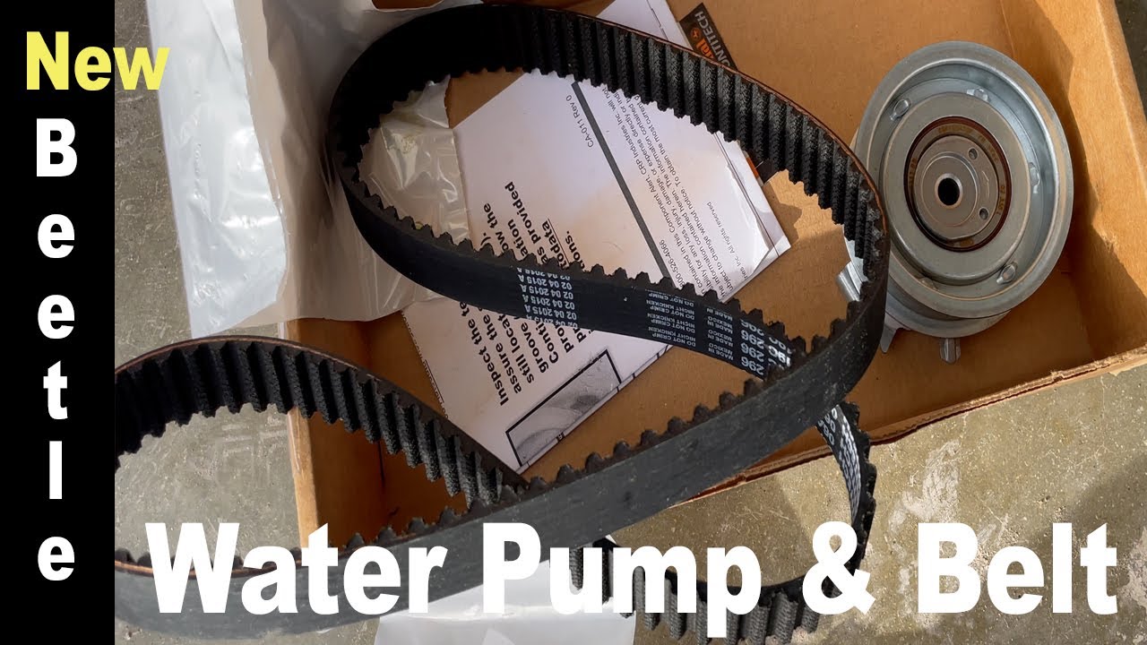 Water Pump And Belt replaced in New Beetle. Problems I had with 2.0 engine. 