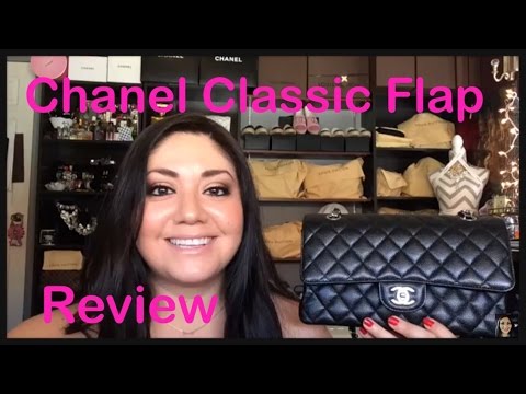 Chanel Classic M/L Flap Review+ Mod Shots - YouTube