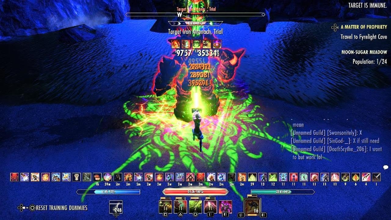 The Elder Scrolls Online Stam Arcanist Parse 105K DPS Gold Road - YouTube