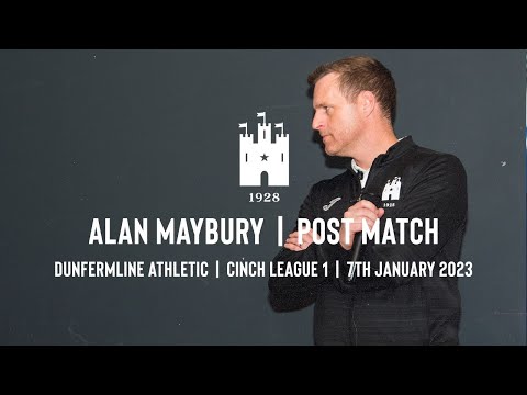 Alan Maybury | Post Match | Dunfermline | 7 January 2023