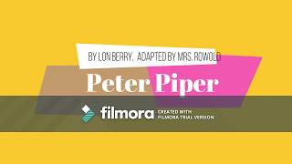 Peter Piper - Lon Berry - Adapted for UNISON choir screenshot 2