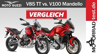 Moto Guzzi V100 Mandello vs. Moto Guzzi V85 TT | Welche Guzzi kann was besser?