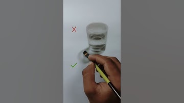 How to Draw a Realistic Glass | #shorts #art