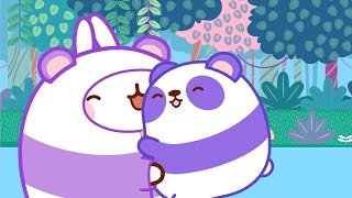Molang and Piu Piu visit the pandas   | Funny Compilation for Kids