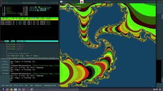 Simple Fractal Visualization Application - C / Xlib / OpenMP screenshot 2