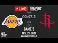 NBA LIVE NOW! Los Angeles Lakers vs Houston Rockets GAME 5 | Apr. 29, 2026 | NBA PLAYOFFS 2026