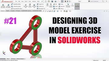 solidworks Tutorial: Designing 3D model exercise (21)