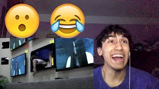 WTF SHE CAME OUT THE TV!!! RINGS STORE PRANKS REACTION!!!