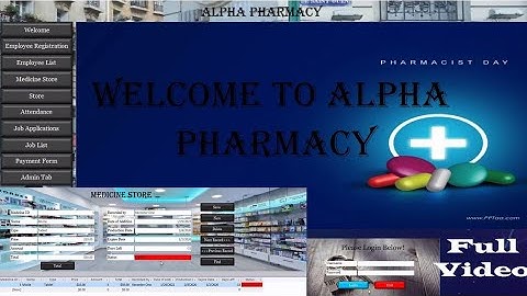 Pharmacy Database Management System Using Ms Access Full Project