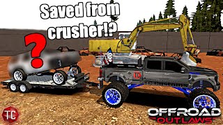 Offroad Outlaws: SAVING a SQUATTED TRUCK from the CAR CRUSHER!? screenshot 3