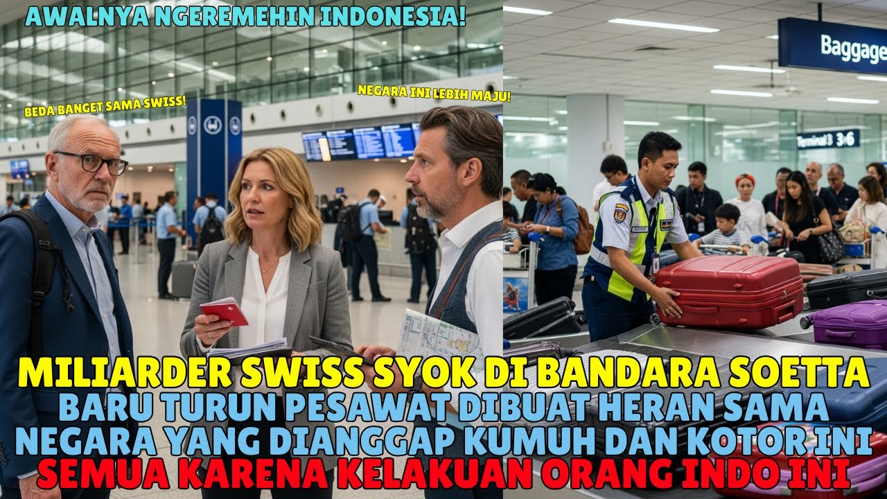 BARU TIBA DI BANDARA SOETTA, MILIARDER SWISS SYOK DENGAN YANG DILIHAT! 