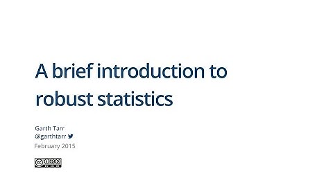 A brief introduction to robust statistics