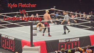 Ring Of Honor- World TV Champion Kyle Fletcher vs London Lightning in Edmonton, Alberta 🇨🇦- May 2024