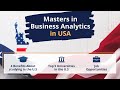 MS in Business Analytics in USA | Job Opportunities | Top Universities