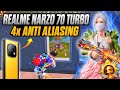 Realme narzo 70 turbo 🔥 4x anti aliasing + 90 fps gameplay test | realme narzo 70 turbo bgmi test 🔥