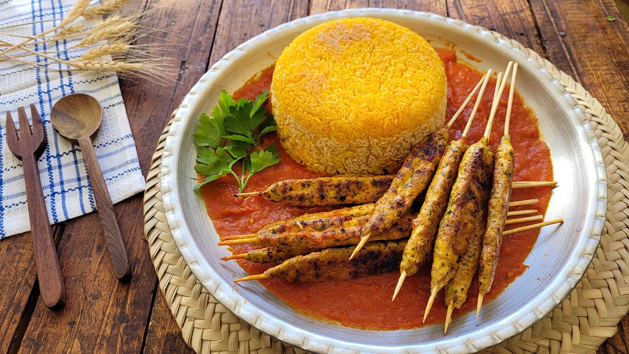Chicken breast recipe made in an old village house in Iran