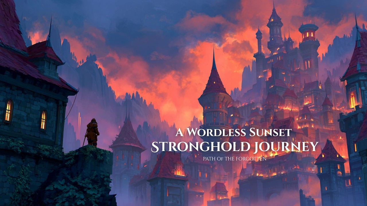 Medieval Fantasy Music for Deep Focus & Timeless Paths | A Wordless Sunset Stronghold Journey