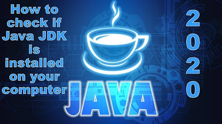 How to check if Java JDK is installed on your computer 2020